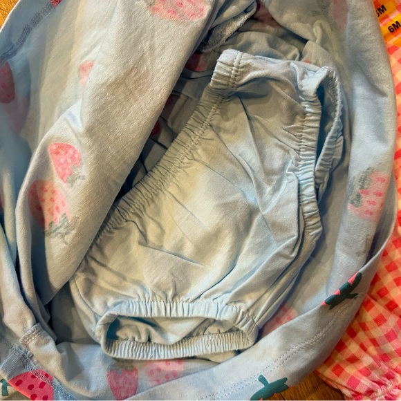 Carter’s three-piece dress with bloomers, and romper. - Picture 5 of 6